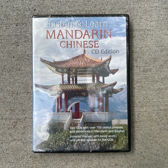 Listen & Learn Mandarin Chinese CD Edition Dover Two Dual Language Disks NEW - Picture 1 of 6